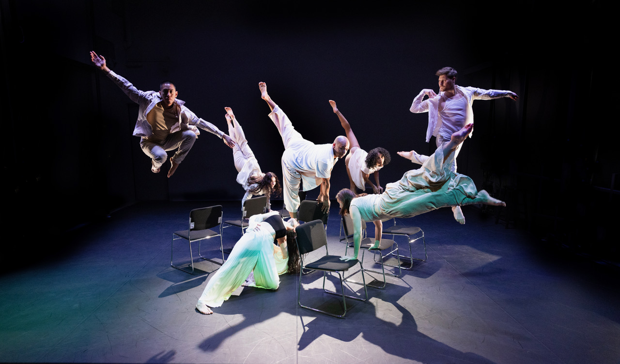 The Company E ensemble performing Politicians